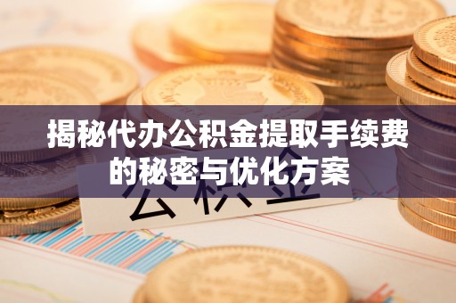 大姚揭秘代办公积金提取手续费的秘密与优化方案