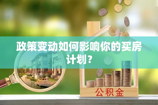 大姚政策变动如何影响你的买房计划？