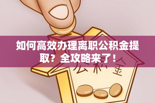 大姚如何高效办理离职公积金提取？全攻略来了！