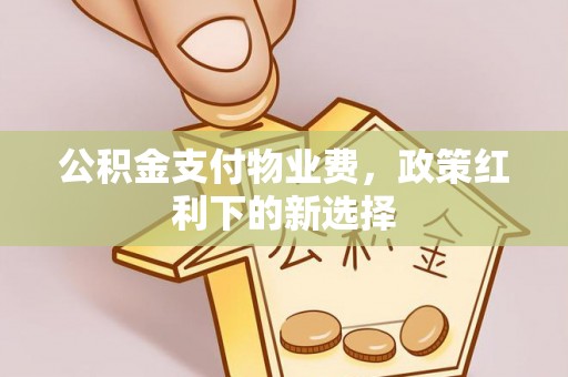 大姚公积金支付物业费，政策红利下的新选择