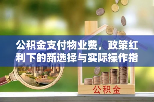 大姚公积金支付物业费，政策红利下的新选择与实际操作指南