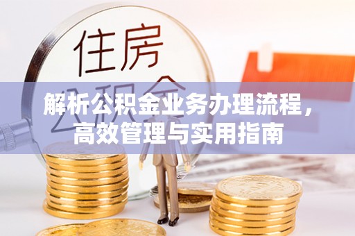 大姚解析公积金业务办理流程，高效管理与实用指南