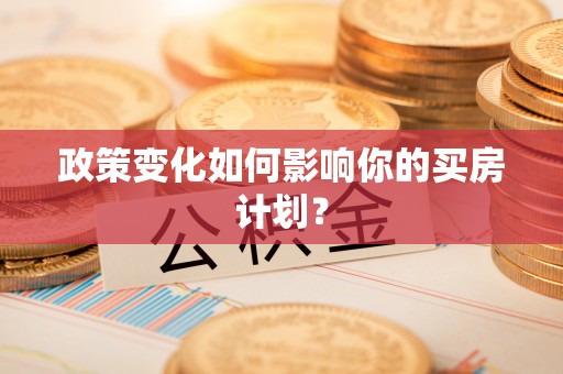 大姚政策变化如何影响你的买房计划？