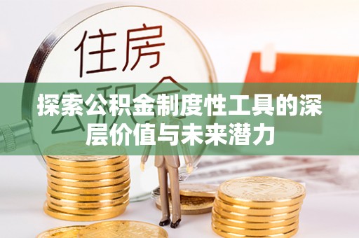 大姚探索公积金制度性工具的深层价值与未来潜力