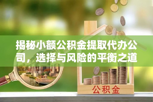 大姚揭秘小额公积金提取代办公司，选择与风险的平衡之道
