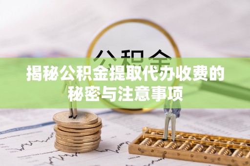 大姚揭秘公积金提取代办收费的秘密与注意事项