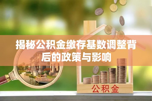 大姚揭秘公积金缴存基数调整背后的政策与影响
