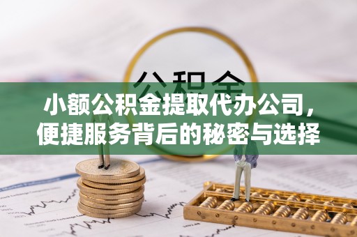 大姚小额公积金提取代办公司，便捷服务背后的秘密与选择指南