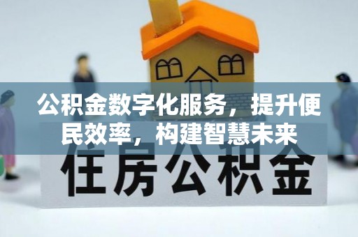 大姚公积金数字化服务，提升便民效率，构建智慧未来