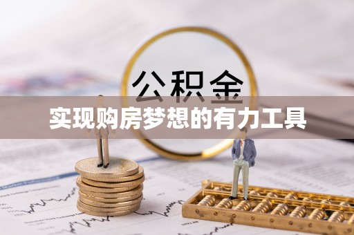 大姚实现购房梦想的有力工具