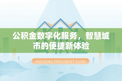 大姚公积金数字化服务，智慧城市的便捷新体验