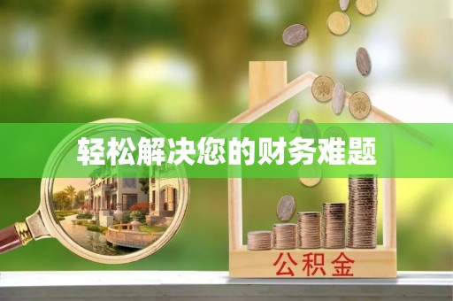 大姚轻松解决您的财务难题
