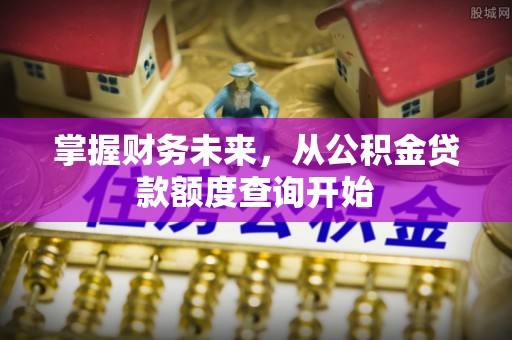 大姚掌握财务未来，从公积金贷款额度查询开始