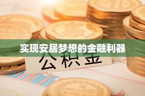 大姚实现安居梦想的金融利器